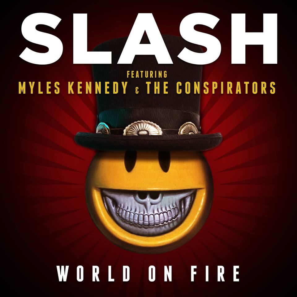Slash france world on Fire cover art single
