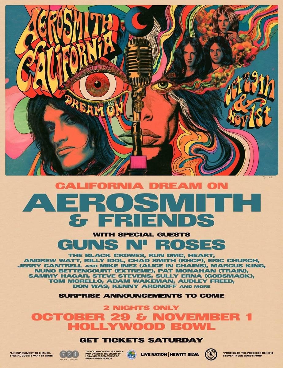 slash france aerosmith and friends 2026 hollywood bowl duff