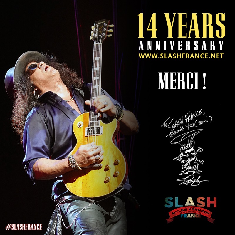 Slash france 14 years anniversaire an site fan club local chapter officiel