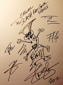 Slash france autographe 2012