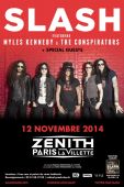 Slash france Concert solo 2014 1112_zenith poster