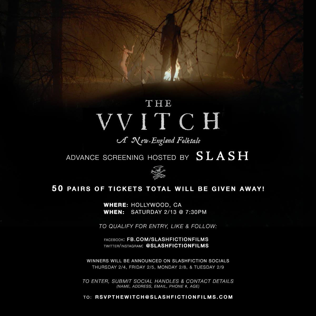 Slash france the witch avant premiere screening host pop up theater california concours