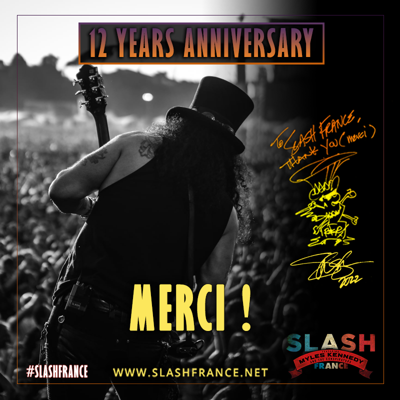 Slash france anniversaire 12 ans anniversary site