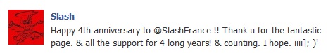 Slash france 4th anniversary
