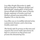 Autres news lucy_blue_deces