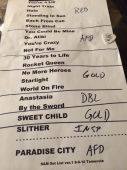 Concert solo 2014 0809_temecula setlist