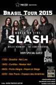 Slash france Concert solo 2015 2015 brazil poster gilby