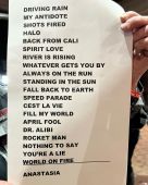 Concert solo 2022 0316_nashville setlist