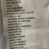 Concert solo 2024 0225_brisbane setlist